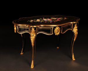 Rivart table noire Louis XV